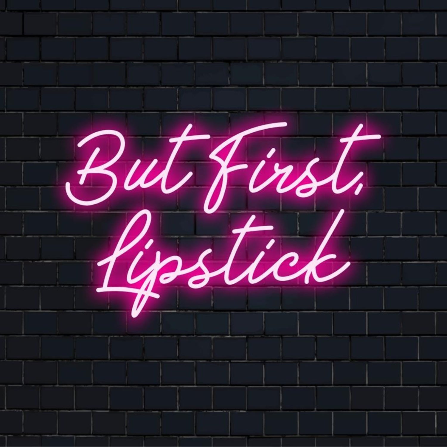But First Lipstick Pink Glow Led Neon Sign For Beauty Salons | Shineneon