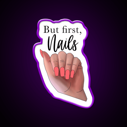 But First Nail Salon Led Neon Sign Rgb Color - Shineneon