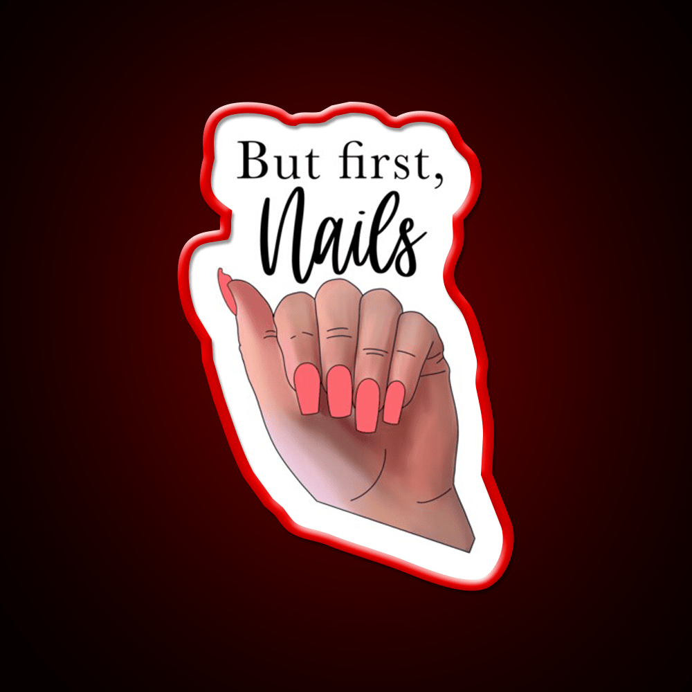 But First Nail Salon Led Neon Sign Rgb Color - Shineneon