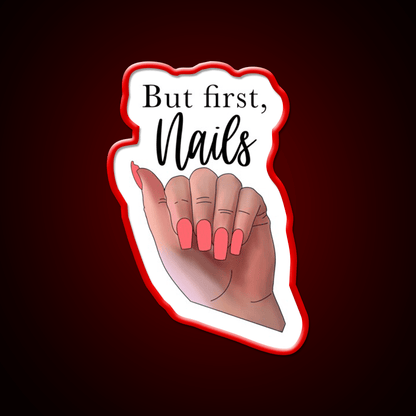 But First Nail Salon Led Neon Sign Rgb Color - Shineneon