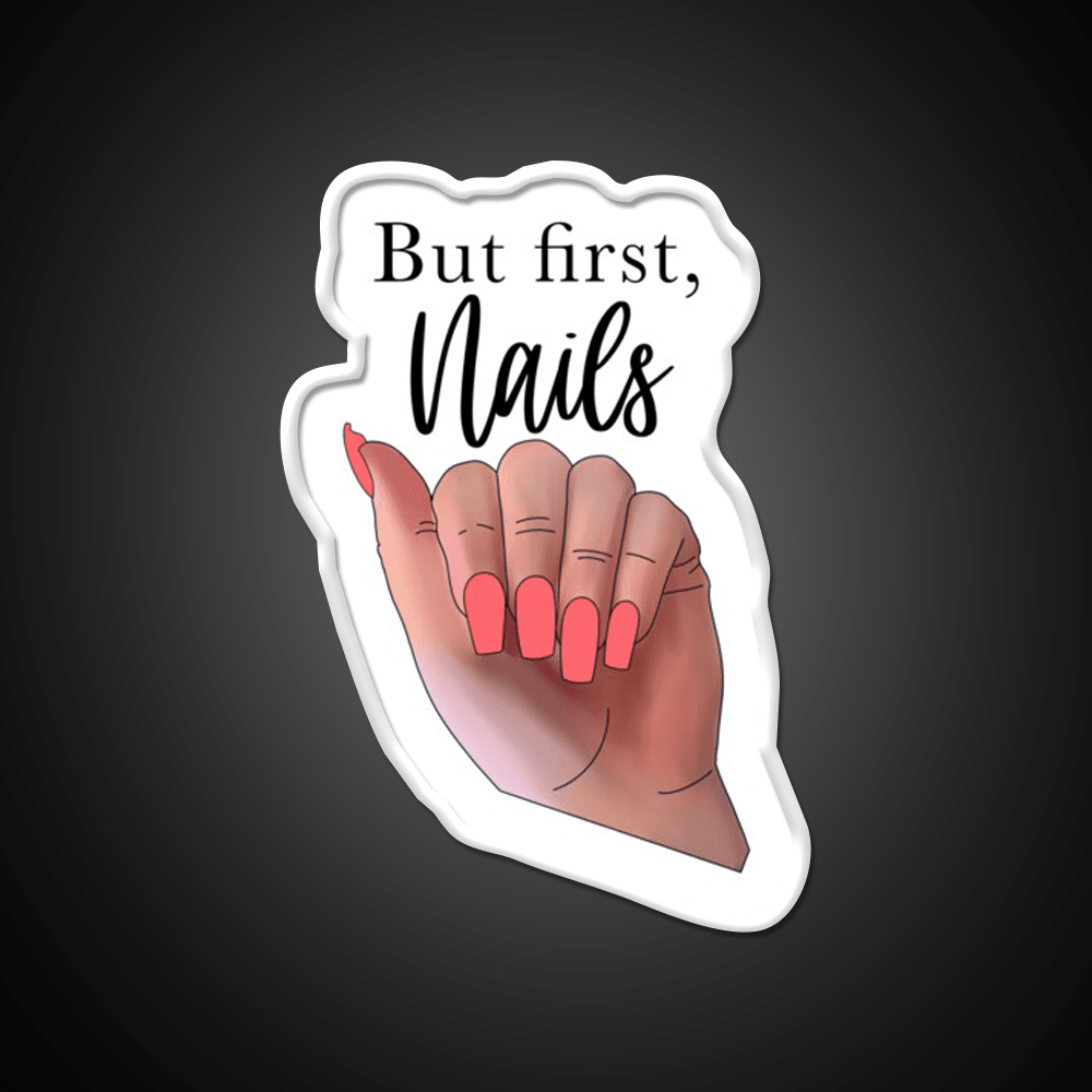 But First Nail Salon Led Neon Sign Rgb Color - Shineneon