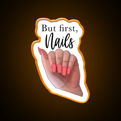 But First Nail Salon Led Neon Sign Rgb Color - Shineneon