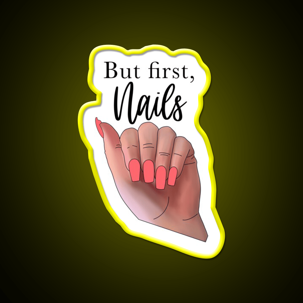 But First Nail Salon Led Neon Sign Rgb Color - Shineneon