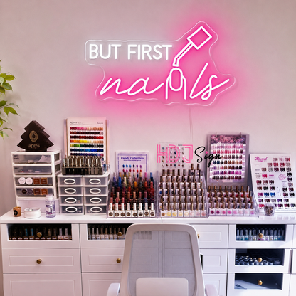 But First Nails LED Neon Sign - 01 Original Product Image