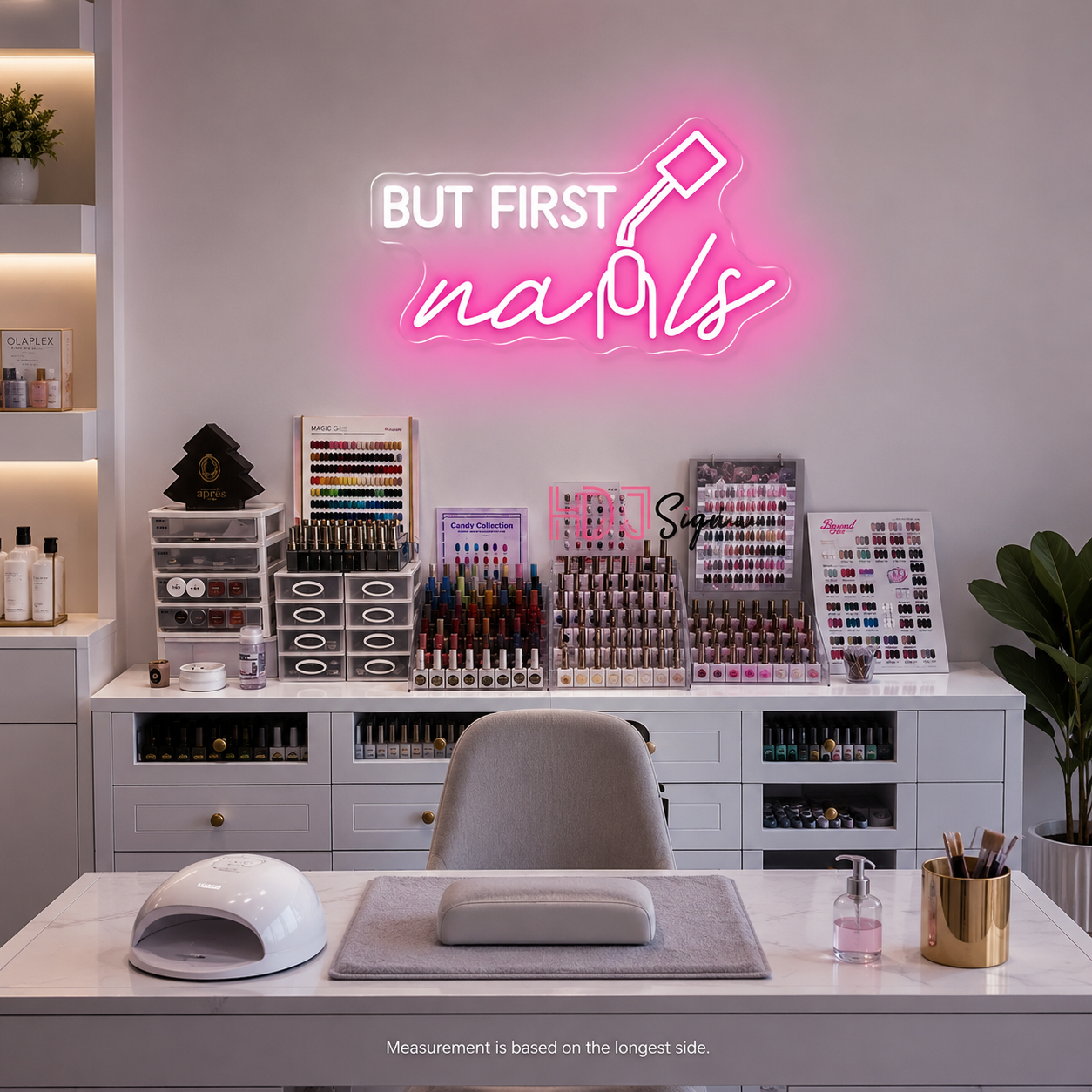 But First Nails LED Neon Sign - 04 Size Image