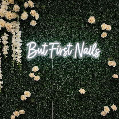 But First Nails LED Neon Sign Home Decor - 01 Original Product Image
