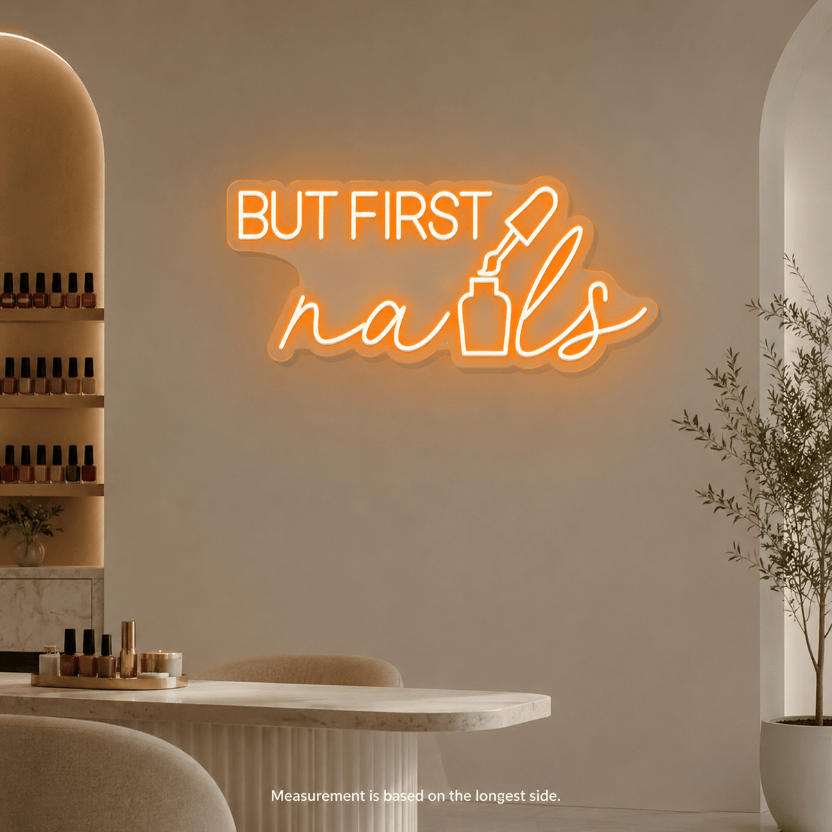 But First Nails LED Neon Sign Home Wall Art - Shineneon