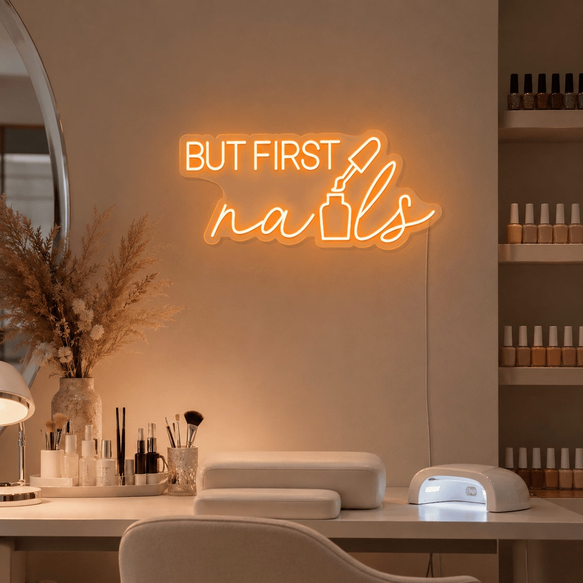 But First Nails LED Neon Sign Home Wall Art - Shineneon