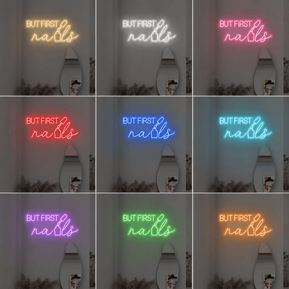 But First Nails LED Neon Sign Home Wall Art - Shineneon