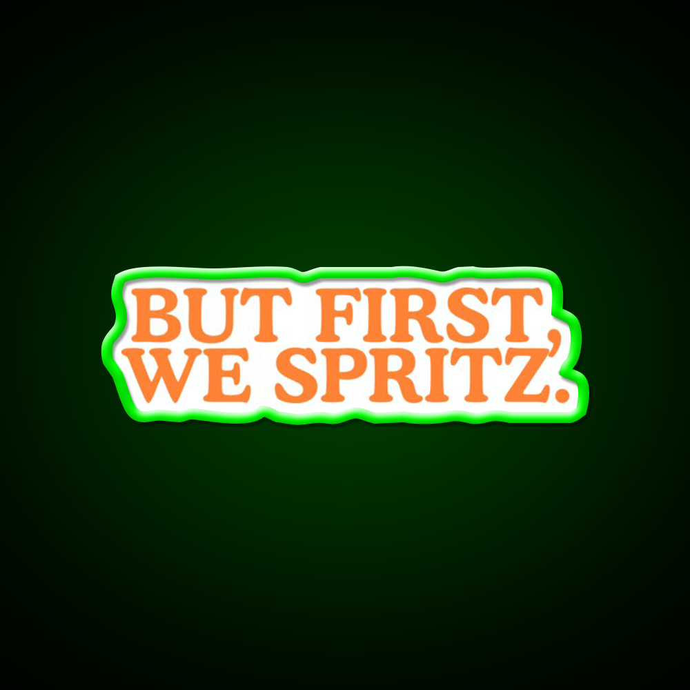 But First We Spritz Cocktail Bar Decor Led Neon Sign Rgb Color - LED neon sign view 8