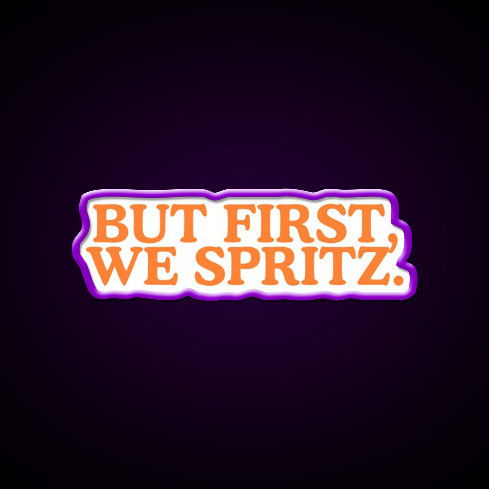 But First We Spritz Cocktail Bar Decor Led Neon Sign Rgb Color - LED neon sign view 9