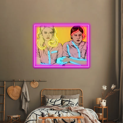 But Im A Cheerleader Artwork Business Neon Sign - LED neon sign close-up detail