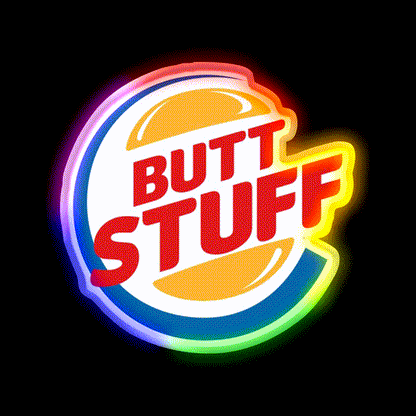 Butt Stuff Logo Fast Food Led Neon Sign For Burger Place Rgb Color - LED neon sign close-up detail