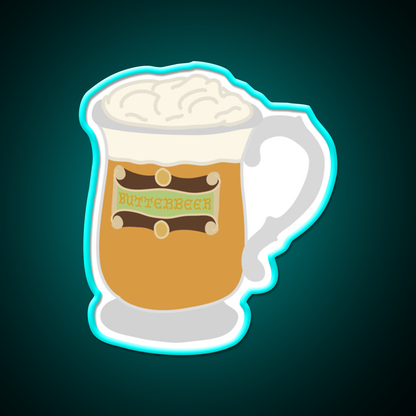 Butterbeer Butter Beer Magical Drink Beer Bar Decor Led Neon Sign Rgb Color - Size and dimension reference