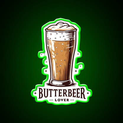 Butterbeer Lover Fantasy Beer Bar Decor Led Neon Sign Rgb Color