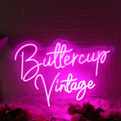 Buttercup Vintage Pink Led Neon Sign - Shineneon