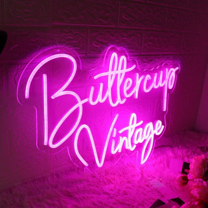 Buttercup Vintage Pink Led Neon Sign - Shineneon
