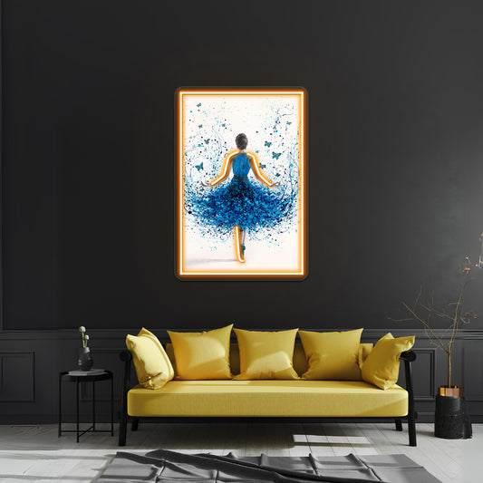 Butterfly Ballerina Wall Artwork Neon Signs