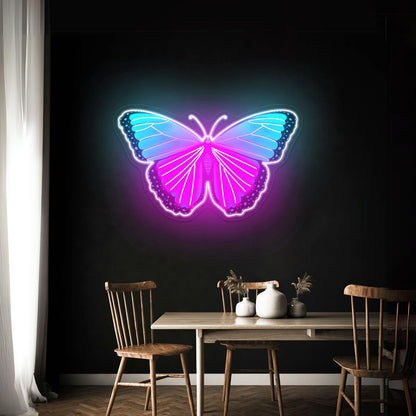 Butterfly Blue Aesthetic Neon Signs Wall Decor - Shineneon