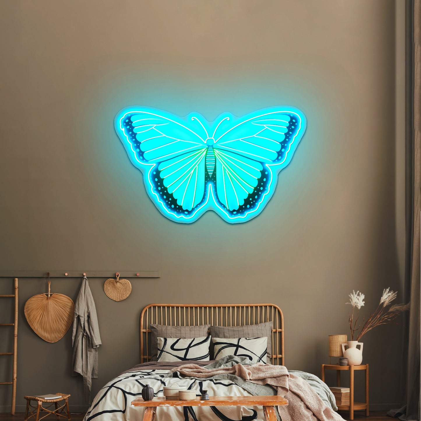 Butterfly Blue Aesthetic Neon Signs wall decor