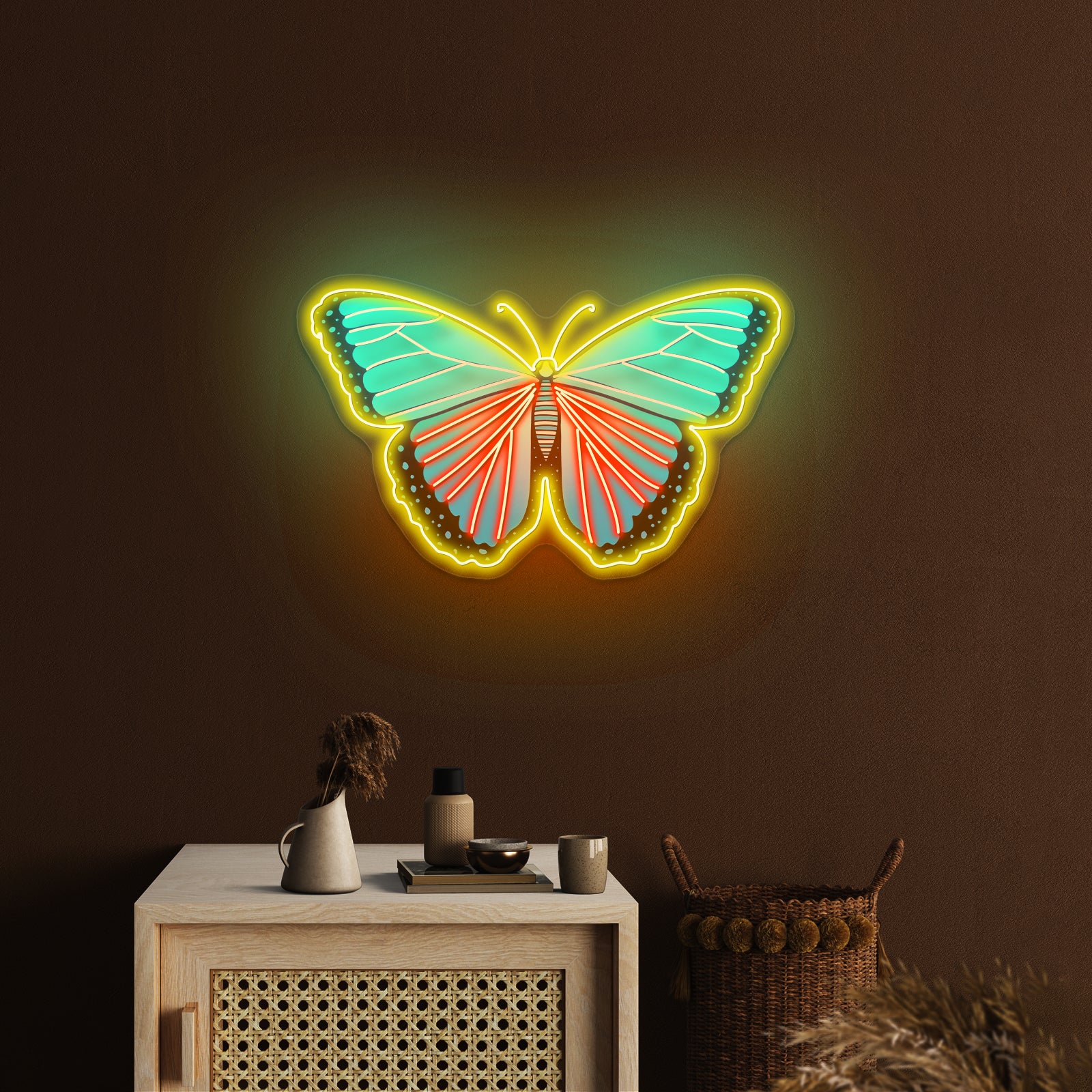 Butterfly Blue Aesthetic Neon Signs Wall Decor