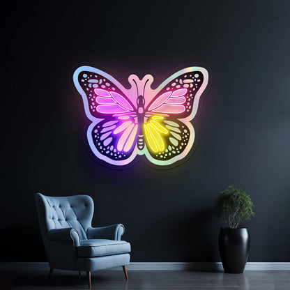 Butterfly Holographic Neon Signs For Home - Shineneon