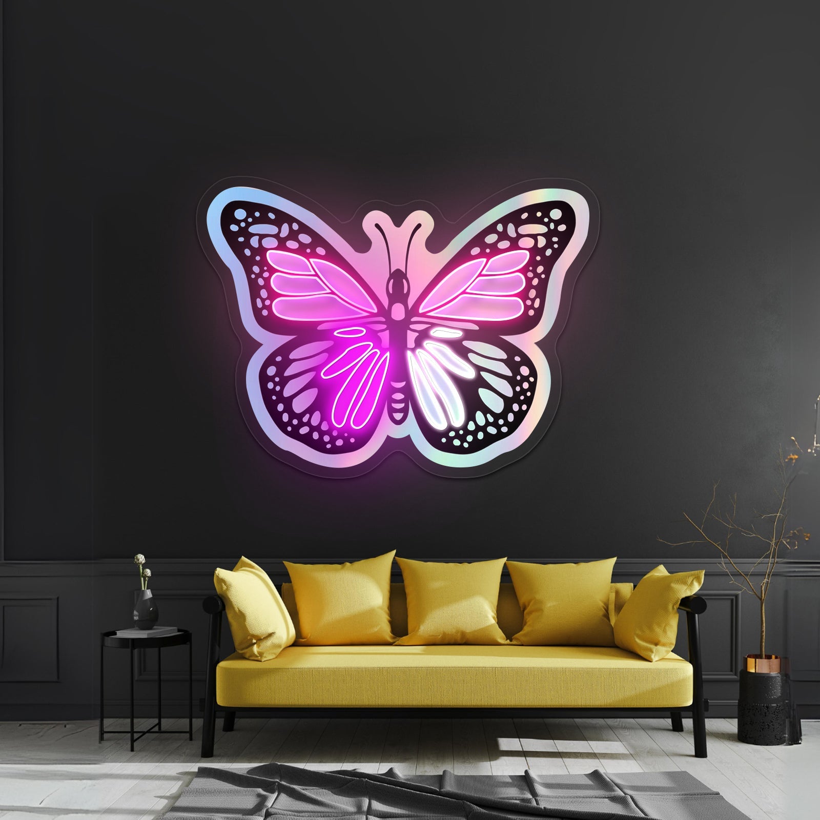 Butterfly Holographic Neon Signs For Home - Shineneon