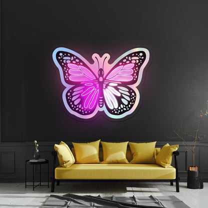 Butterfly Holographic Neon Signs for home