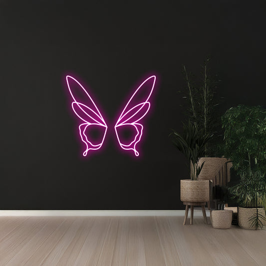 Butterfly Led Light, Fairy Wings Neon Light