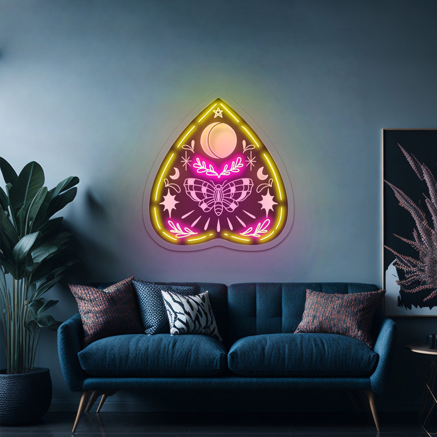 Butterfly Moon Neon Signs