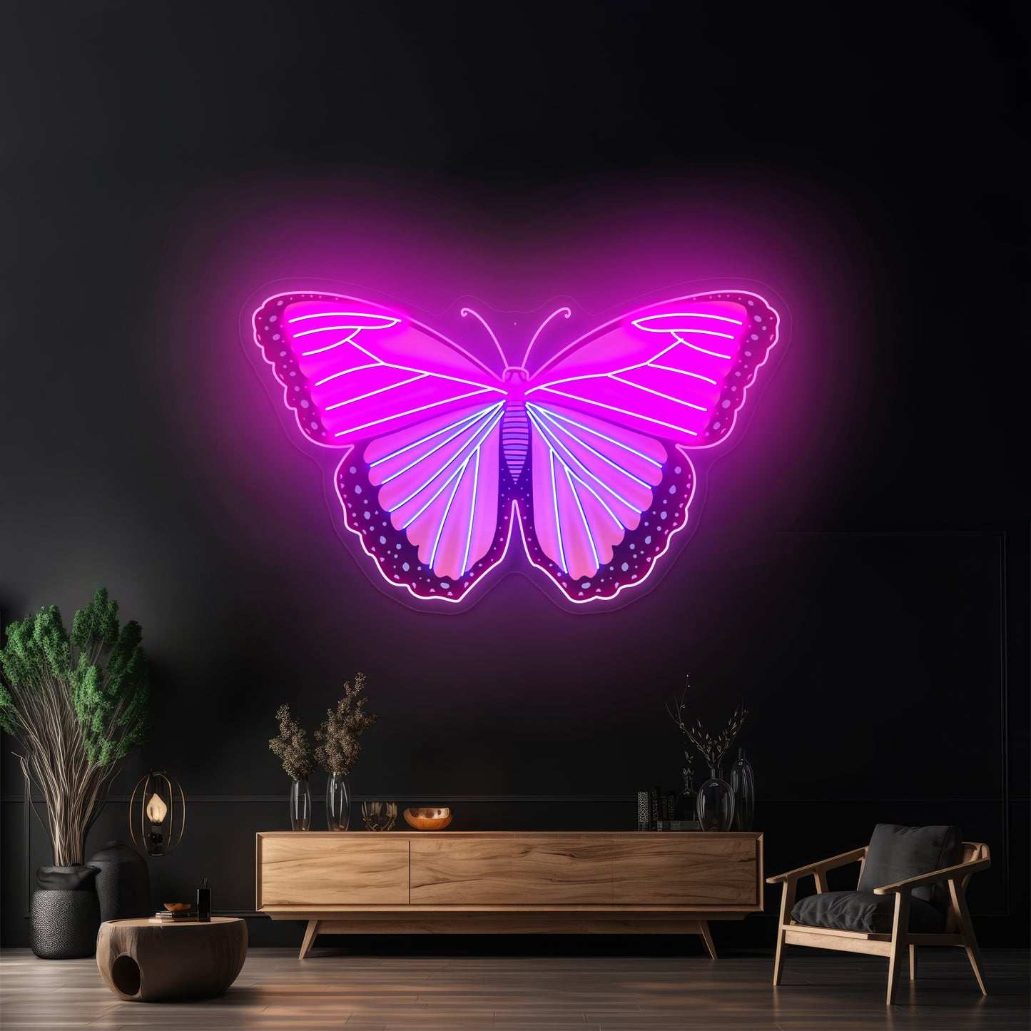 Butterfly Multi Color Aesthetic Neon Signs