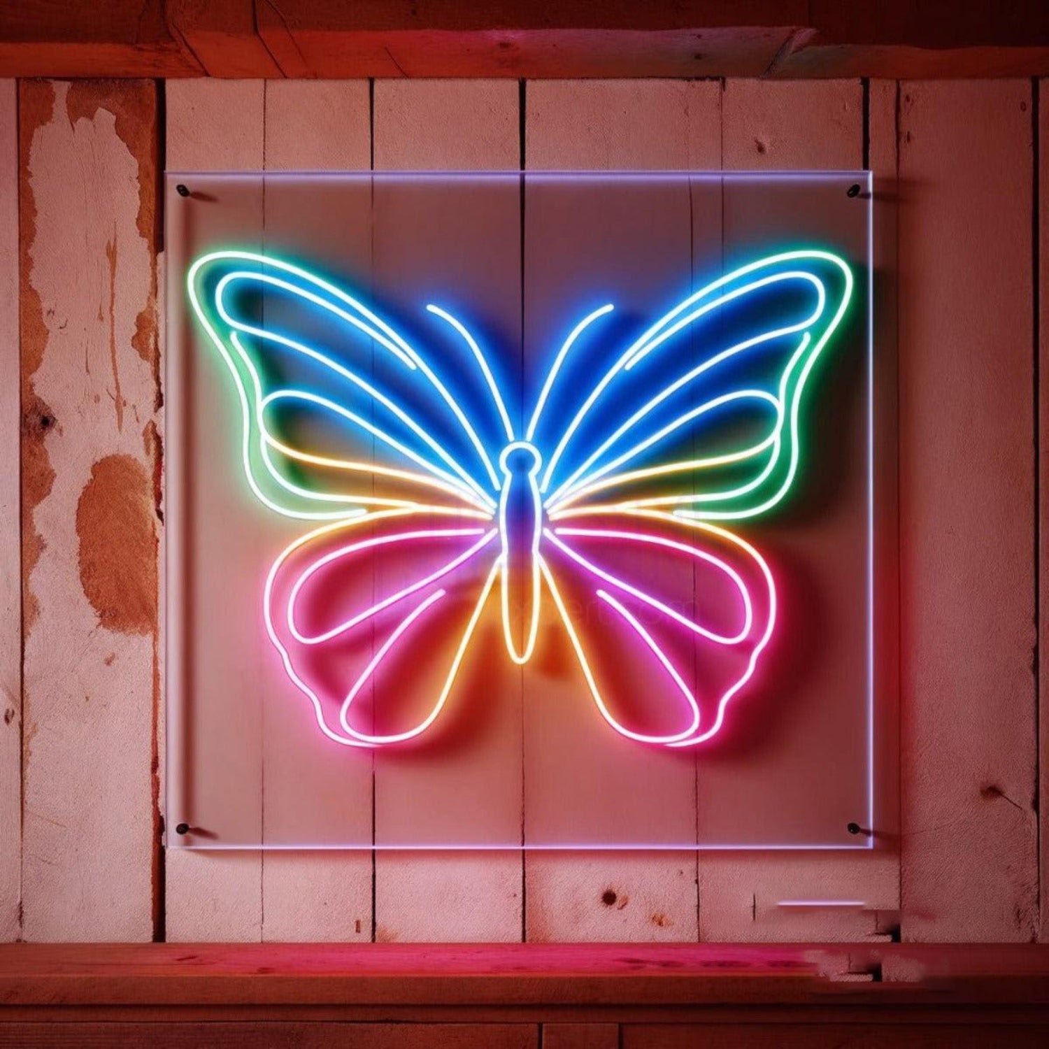 Butterfly Multicolor Gradient Led Neon Sign For Home And Cafe Decor | Shineneon