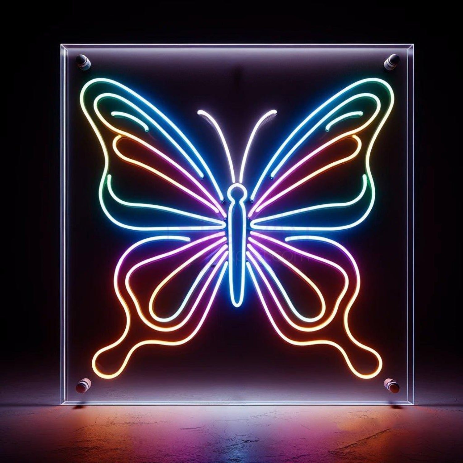 Butterfly Multicolor Gradient Led Neon Sign For Home And Cafe Decor | Shineneon