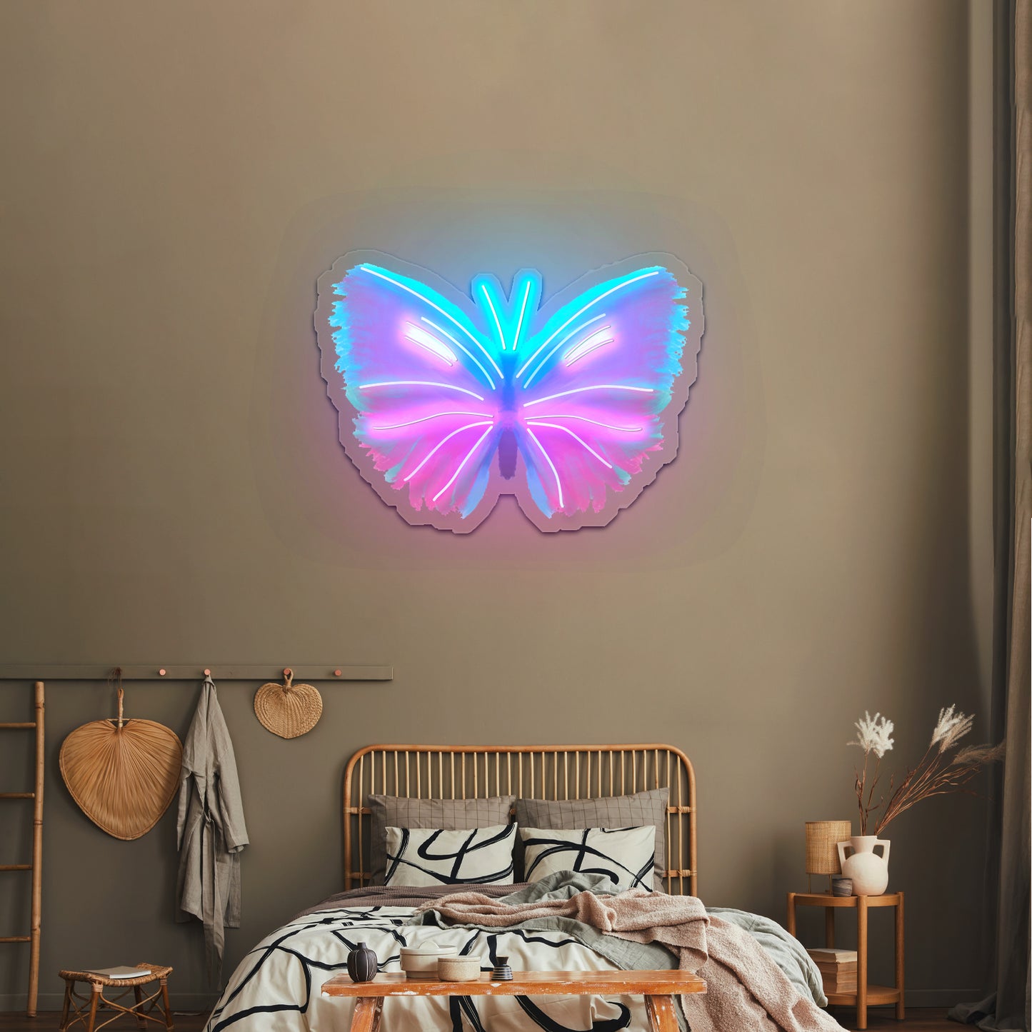 Butterfly Multicolor Painting Neon Signs