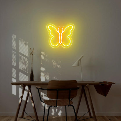 Butterfly Pink Blue Led Neon Sign For Modern Home Studio Decor | Shineneon