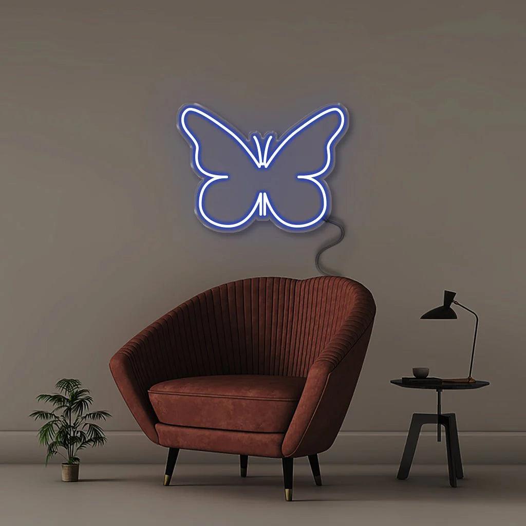 Butterfly Salon White Led Neon Sign For Living Room Bedroom Decor | Shineneon