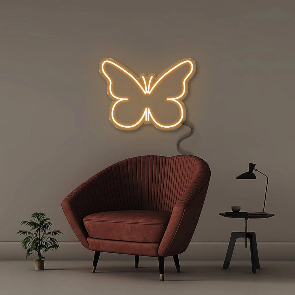 Butterfly Salon White Led Neon Sign For Living Room Bedroom Decor | Shineneon