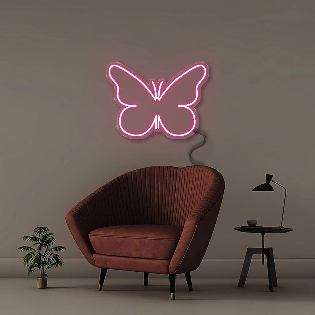 Butterfly Salon White Led Neon Sign For Living Room Bedroom Decor | Shineneon