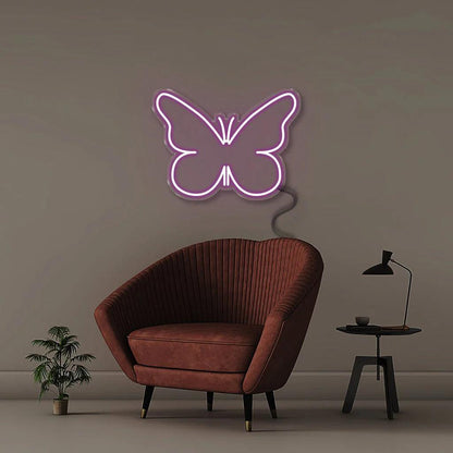 Butterfly Salon White Led Neon Sign For Living Room Bedroom Decor | Shineneon