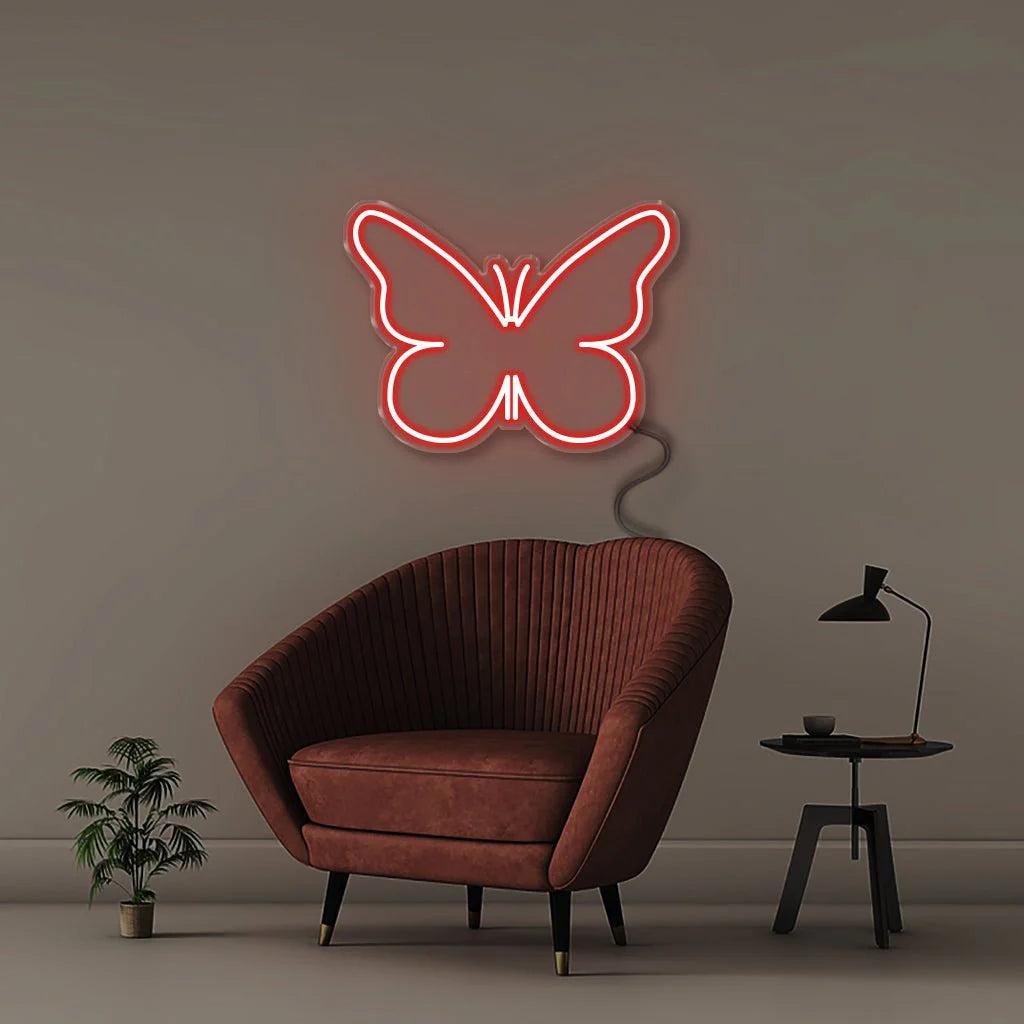 Butterfly Salon White Led Neon Sign For Living Room Bedroom Decor | Shineneon