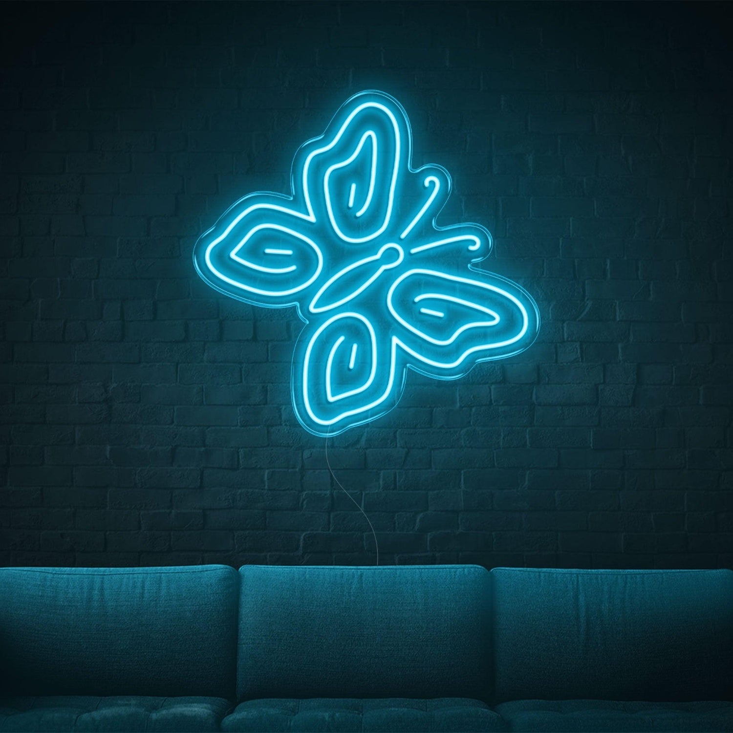 Butterfly White Led Neon Sign For Modern Indoor Wall Art | Shineneon