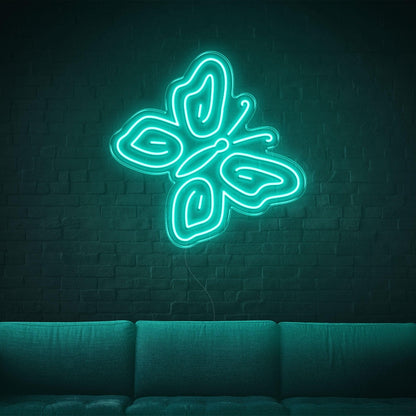 Butterfly White Led Neon Sign For Modern Indoor Wall Art | Shineneon