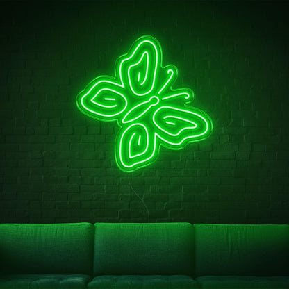 Butterfly White Led Neon Sign For Modern Indoor Wall Art | Shineneon