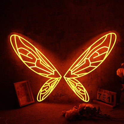 Butterfly Wings Orange Custom Led Neon Sign - Shineneon