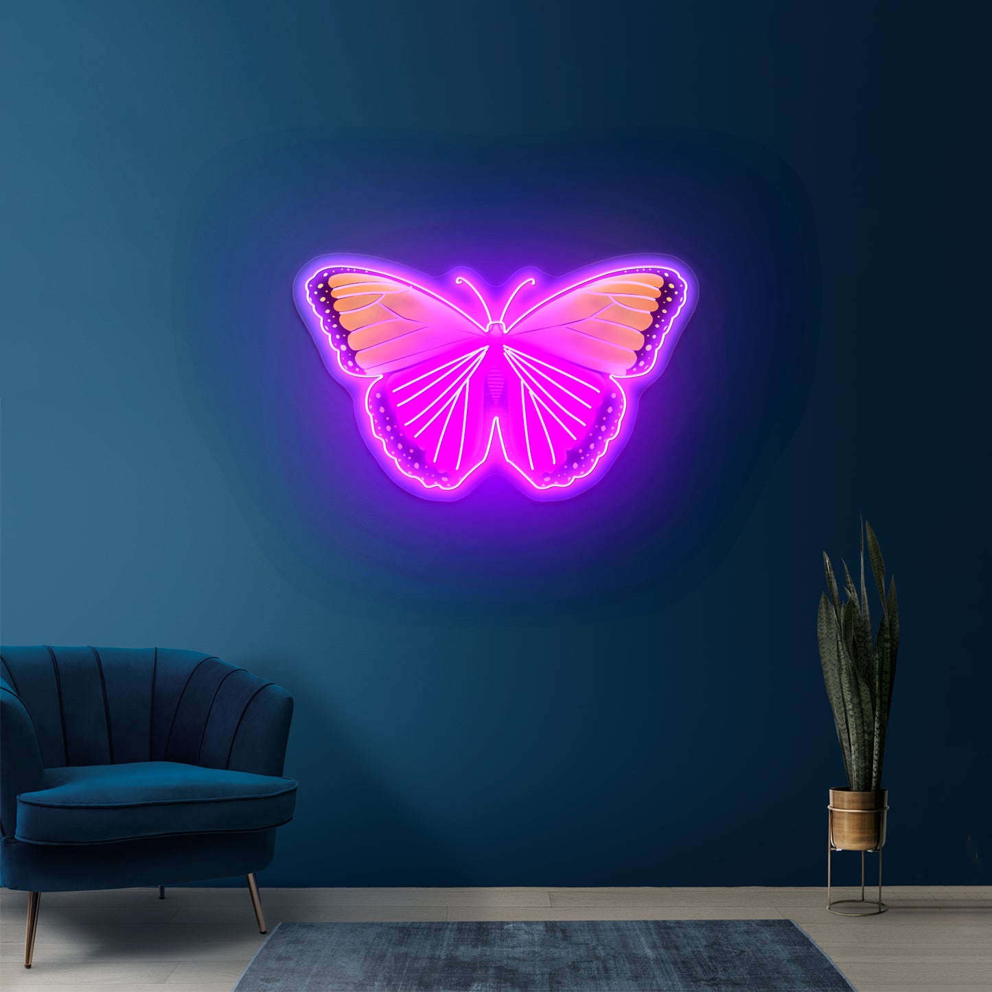 Butterfly Yellow Aesthetic Neon Signs