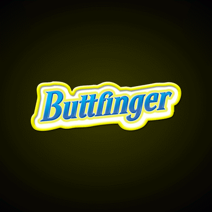 Buttfinger Man Cave Bar Led Neon Sign Rgb Color - Custom LED neon sign front view