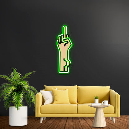 Buttfinger Wall Artwork Neon Signs