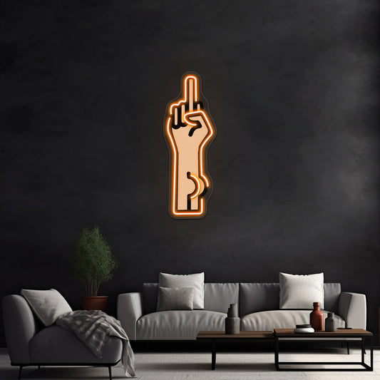 Buttfinger Wall Artwork Neon Signs