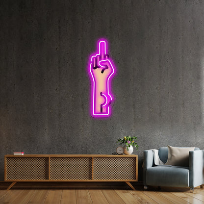 Buttfinger Wall Artwork Neon Signs