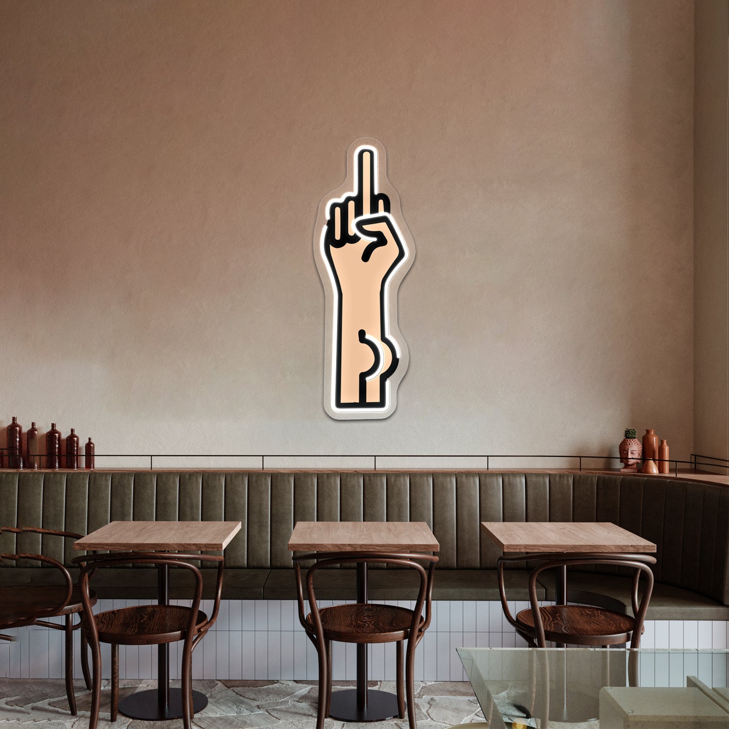 Buttfinger Wall Artwork Neon Signs